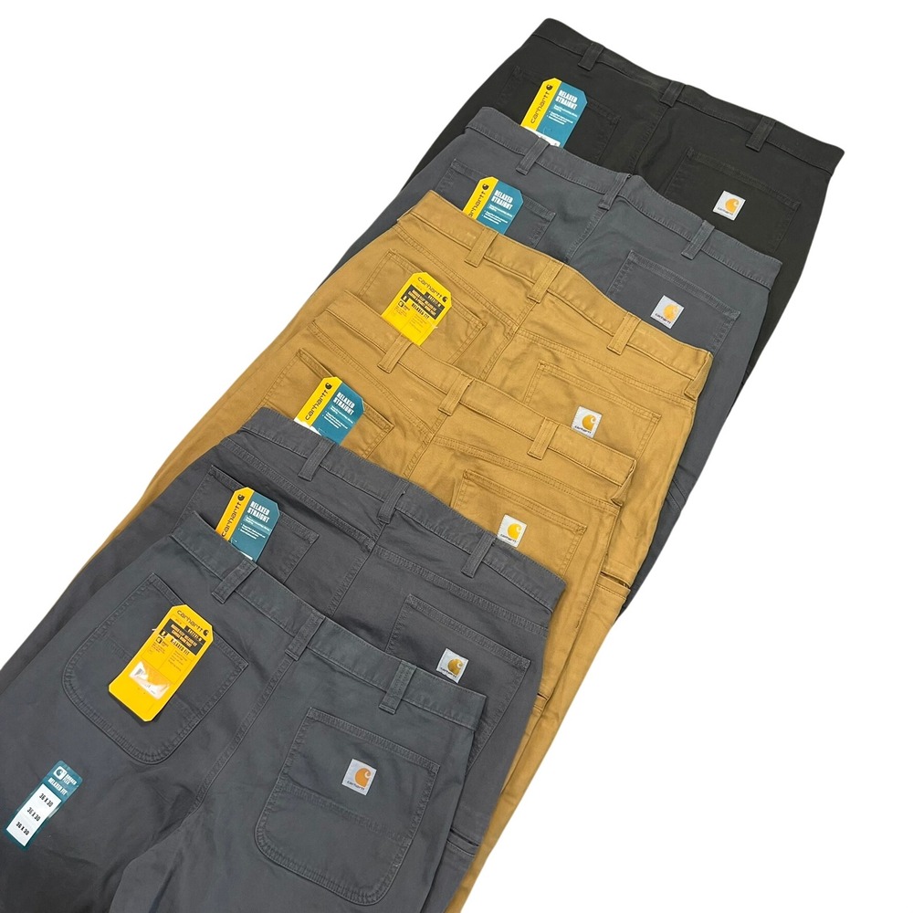 Carhartt Mens 36x30 Rugged Flex Relaxed Fit Work Pant Rigby Dungaree Bundle 6pk